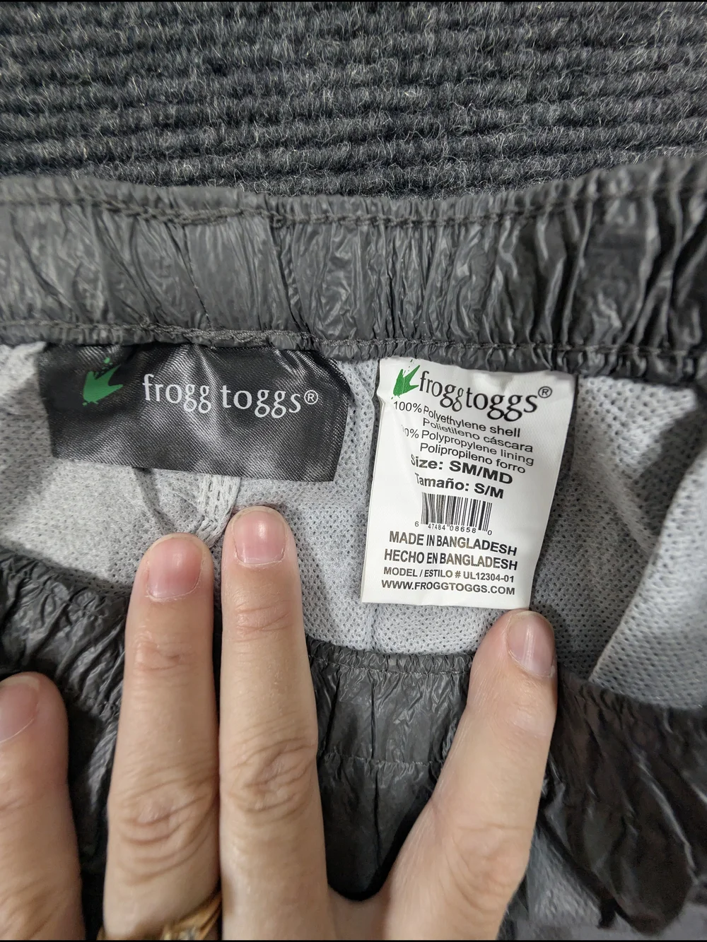 Frogg Toggs Gray Waterproof Rain Jacket & Pants Set